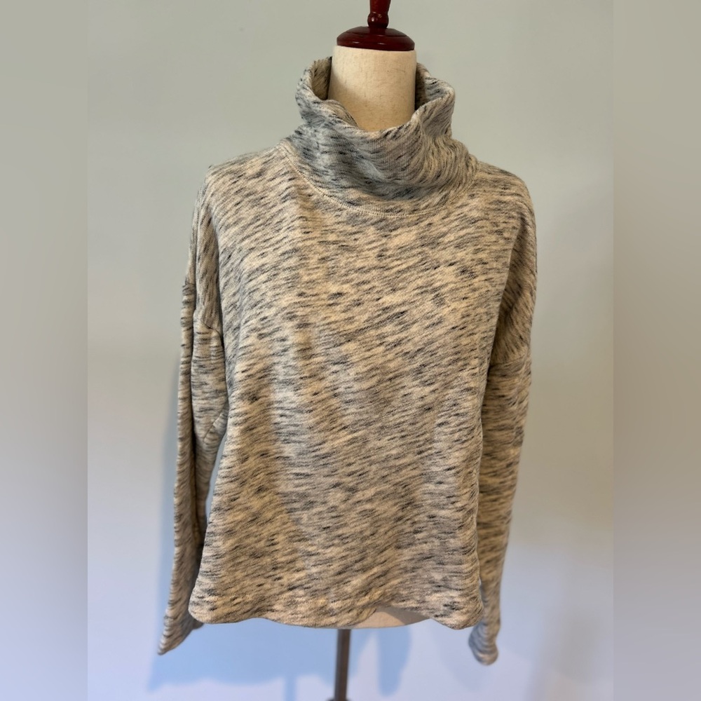 J. Crew marled Gray Turtleneck Sweatshirt